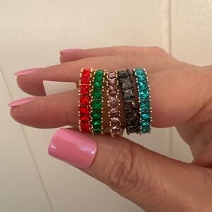 Josie Color Frost Rings